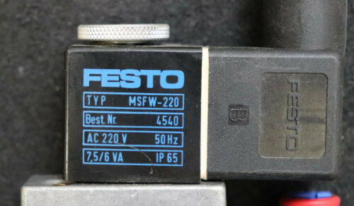 FESTO DIDACTIC Ventil MSFW-220 (4540) + MFH-3-1/8 (7802) - gebraucht