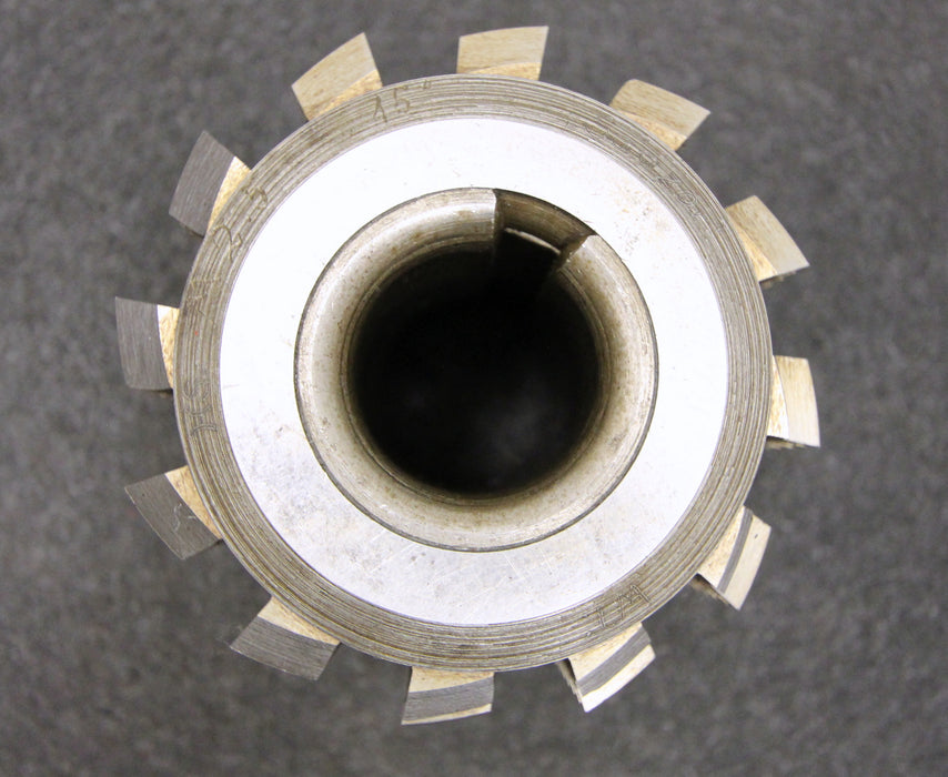 SAAZOR Stollenwälzfräser involute spline hob m=2,5mm 15° Ø90x100xØ32mm 1gg.Re.