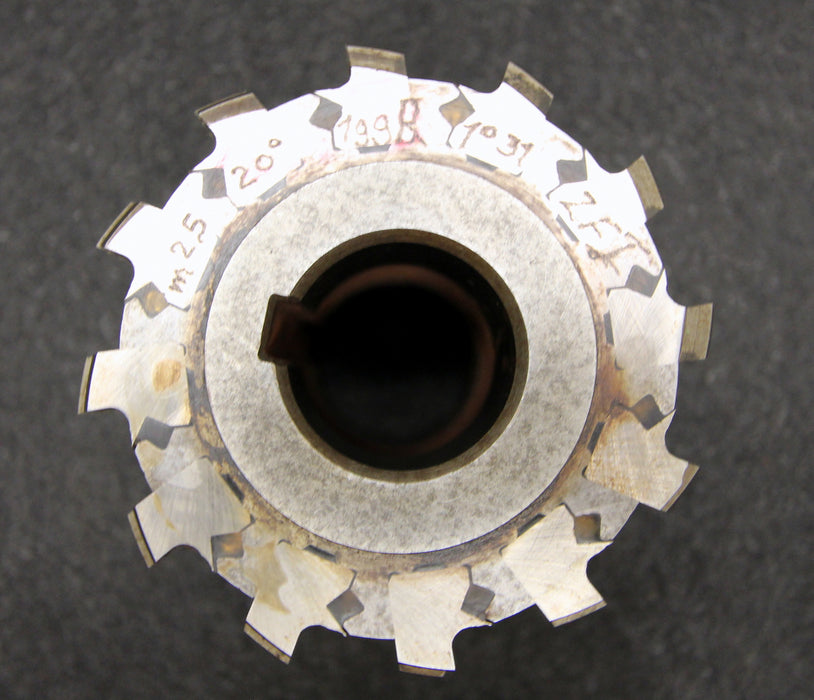 Stollenwälzfräser involute spline hob m= 2,5mm 20° EGW Ø100x100xØ32mm 1gg. Re.