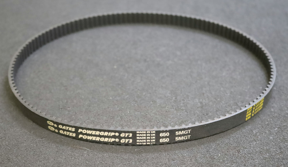 GATES POWERGRIP Zahnriemen Timing belt 5MGT Länge 650mm Breite 11,8mm unbenutzt