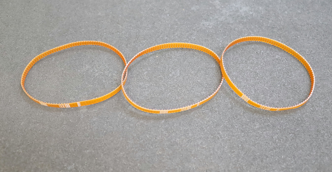 BANDO 3x Zahnriemen 3x Timing belt T2,5 verschweißt L: 285mm B: 6mm unbenutzt