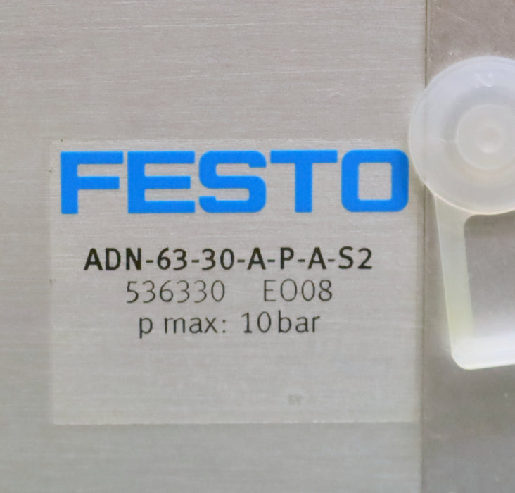 FESTO Kompaktzylinder Compact cylinder ADN-63-30-A-P-A-S2 Nr. 536330 Hub 30mm