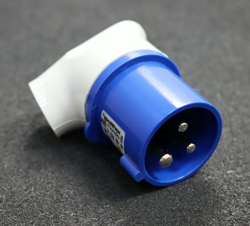 Bild des Artikels WALTHER-MONDO-Winkelstecker-Type-216306-2-Pol-+-E-Blau-230V-16A-IP44