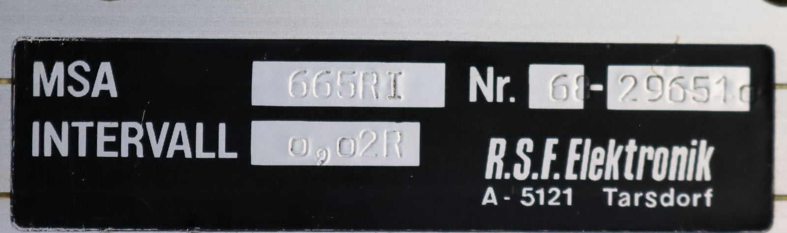 Bild des Artikels R.S.F.-ELEKTRONIK-Linearmassstab-665RI-Intervall-0,02R-Verfahrbereich-120mm