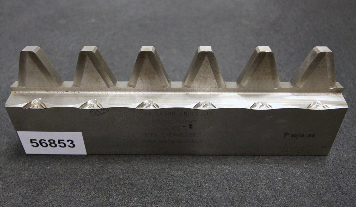 Bild des Artikels DELTAL-Hobelkamm-rack-cutter-für-MAAG-Wälzhobelmaschinen-m=-12,7-EGW-20°-Z=6