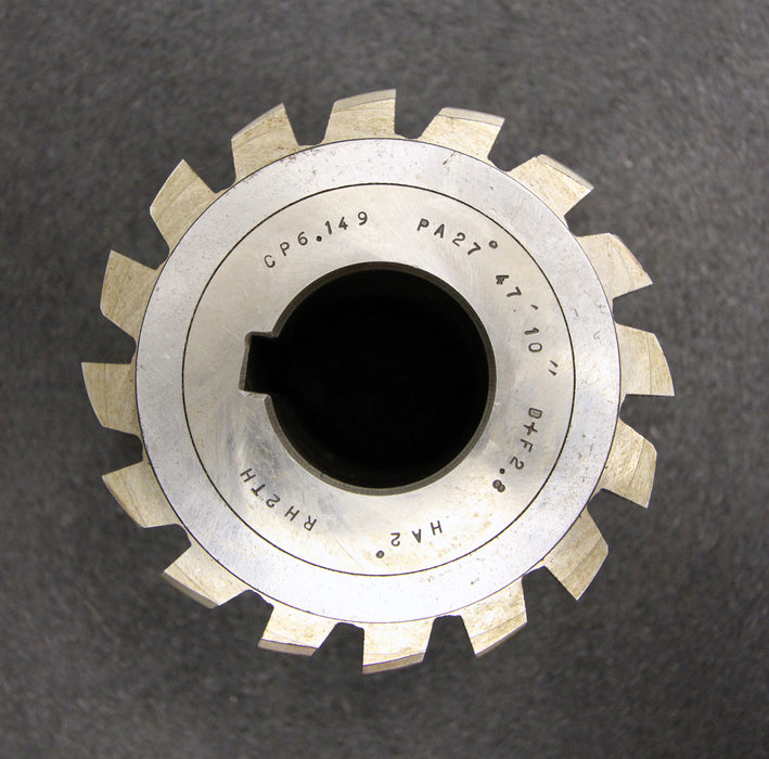 Bild des Artikels Vollstahlwälzfräser-gear-hob-CP-6,149-27°47´10"-EGW-Ø111x102xØ40mm-mit-LKN