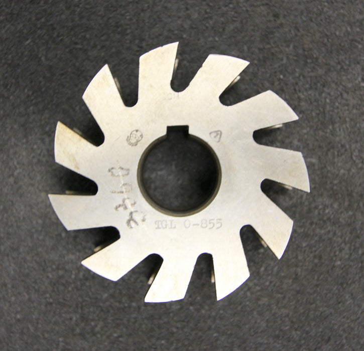 Bild des Artikels Halbrund-Formfräser-konkav-Radiusfräser-Radius-9mm---88x36x27mm-11-Spannuten