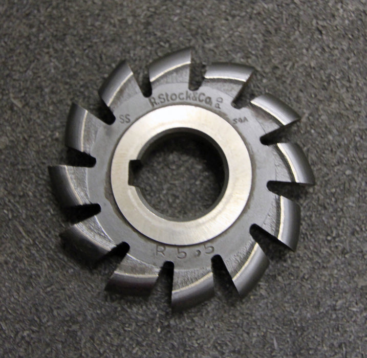 Bild des Artikels R.-STOCK-&-CO-Halbrund-Formfräser-konvex-Radiusfräser-Radius-5,5mm-12-Spannuten