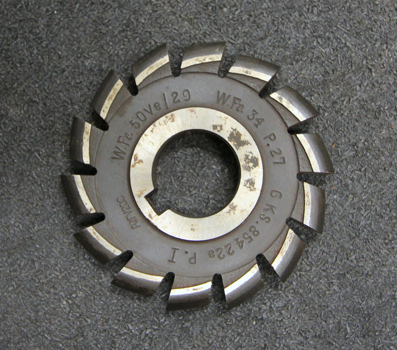 Bild des Artikels Halbrund-Formfräser-konvex-Radiusfräser-Radius-6mm-90x12x27mm-Spannuten:-14