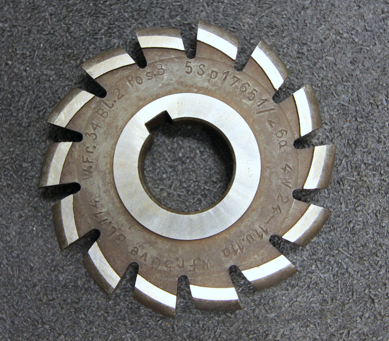 Bild des Artikels Halbrund-Formfräser-konvex-Radiusfräser-Radius-6mm-90x12x27mm-Spannuten:-14