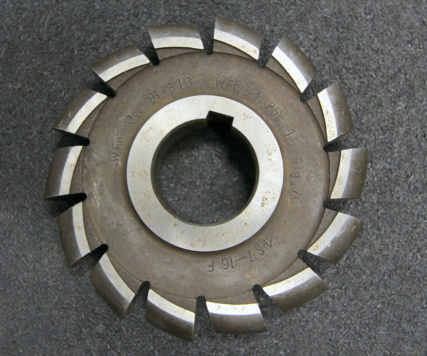 Bild des Artikels Halbrund-Formfräser-konvex-Radiusfräser-Radius-9mm-105x18x32mm-Spannuten:-14