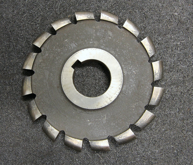 Bild des Artikels Halbrund-Formfräser-konvex-Radiusfräser-Radius-5mm-105x10x27mm-Spannuten:-16