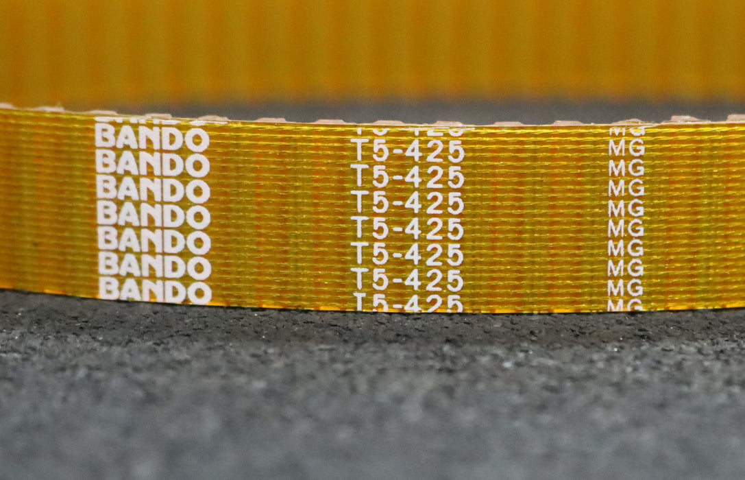 Bild des Artikels BANDO-2x-Zahnriemen-2x-Timing-belt-T5-Breite-16mm-Länge-425mm-unbenutzt