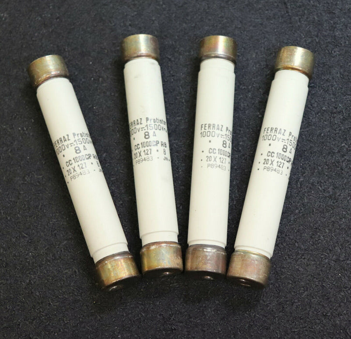 FERRAZ PROTISTOR 4x Sicherungseinsatz fuse-link P89483 CC1000CP RB 8A 1000VDC