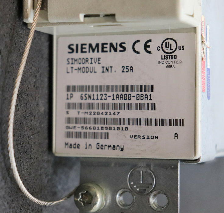 SIEMENS SIMODRIVE LT-Modul Int.25A 6SN1123-1AA00-0BA1 - DEFEKT - ohne Funktion