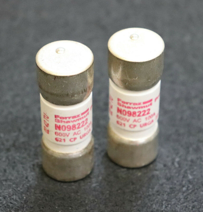 FERRAZ PROTISTOR 2x Sicherungseinsatz fuse-link N098222 621 CP URGA 22.58 100