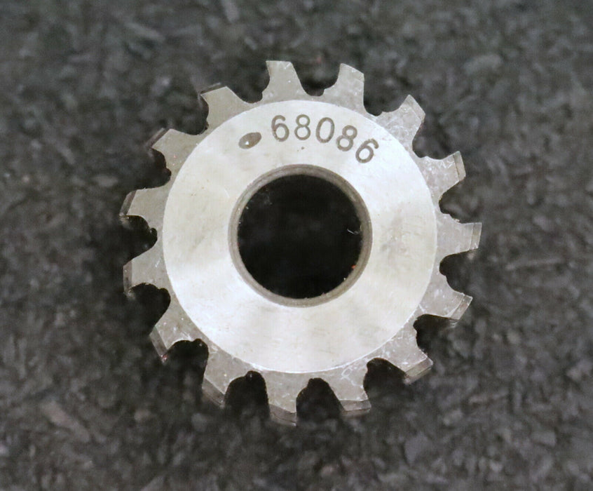 MIKRON Wälzfräser No. 68086 - Ø24x10xØ8mm 1gg. Rechts 15 Spanuten