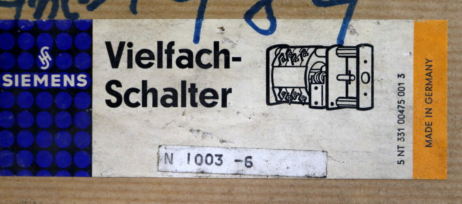 SIEMENS Vielfachschalter 3SV4006-0FA N I003-6 - unbenutzt