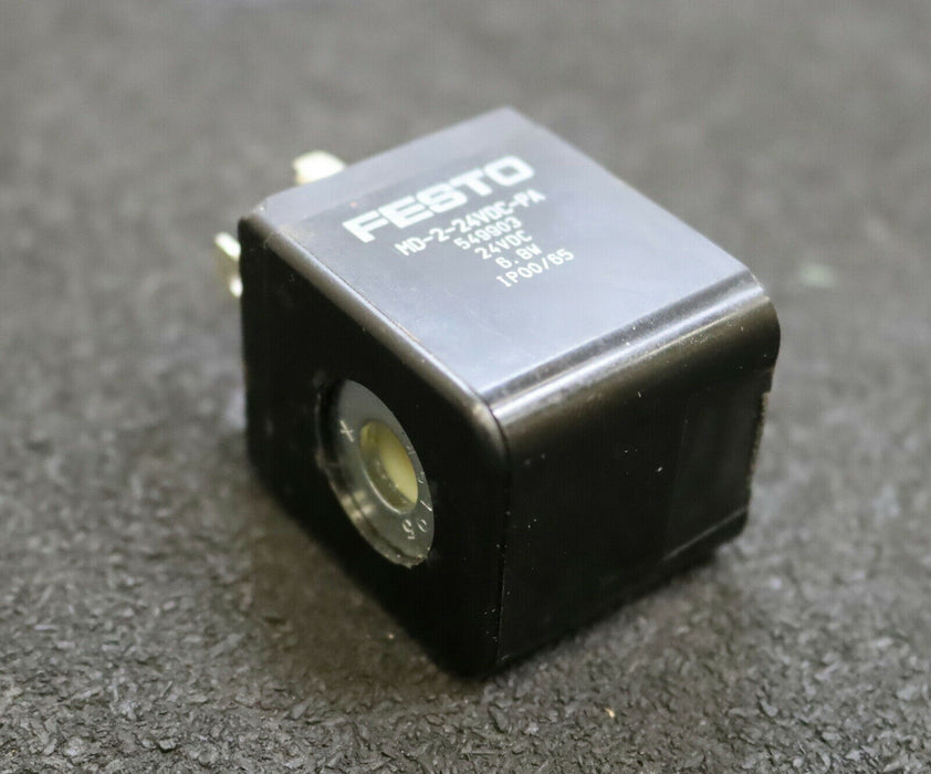 FESTO Magnetspule Solenoid MD-2-24VDC-PA Art.Nr. 549903 unbenutzt