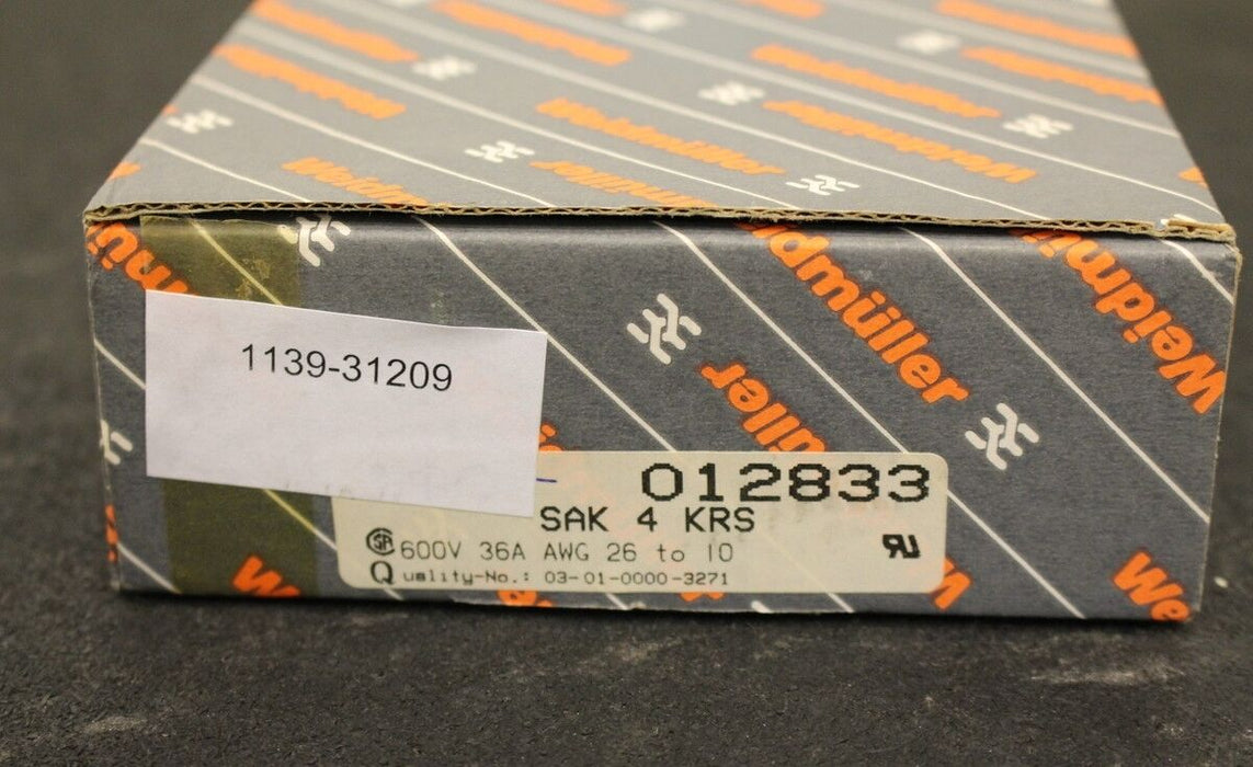 WEIDMÜLLER 20x SAK 4 KRS - 012833 - 600V - 36 A - AWG 26 to 10