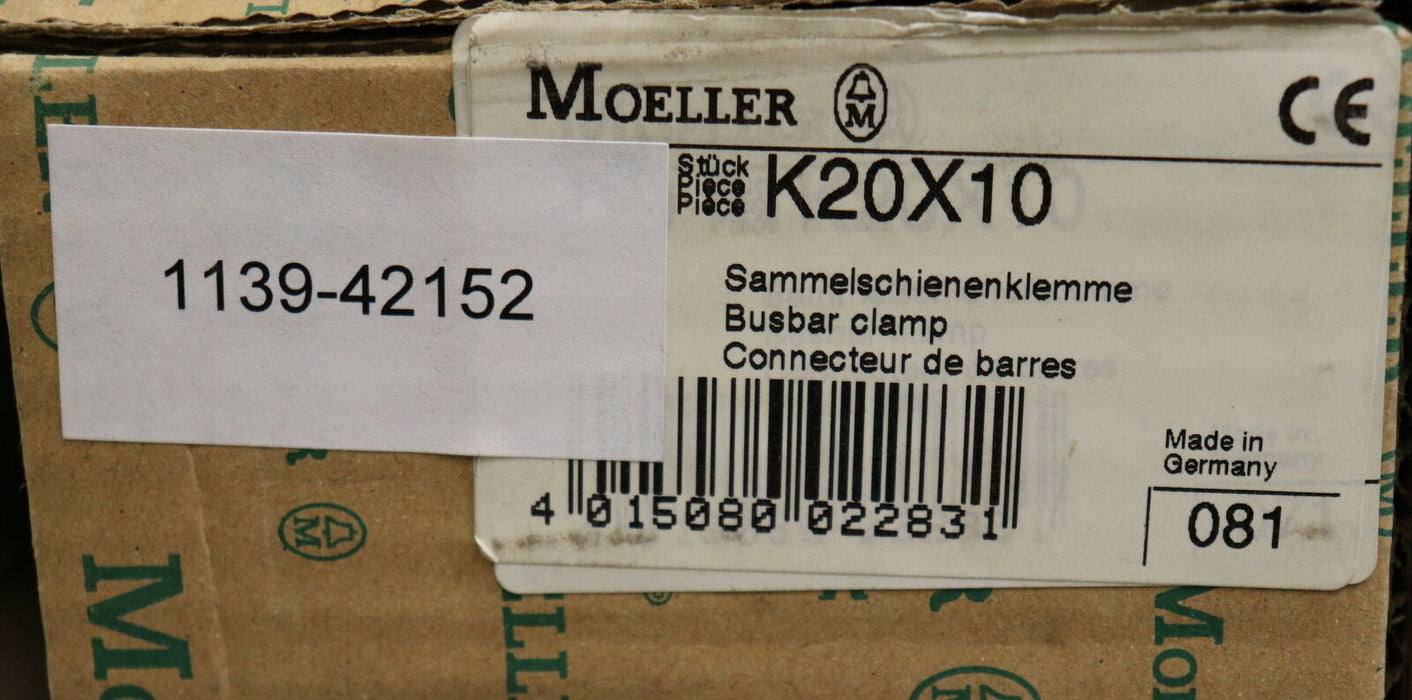 MOELLER 4 Stück Sammelschienenklemme K20x10 Art.Nr. 4015080022831