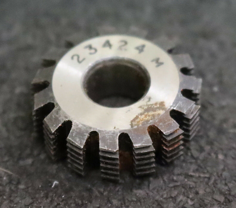 MIKRON Wälzfräser No. 23424 - Ø23x8xØ8mm 1gg. Rechts 15 Spanuten