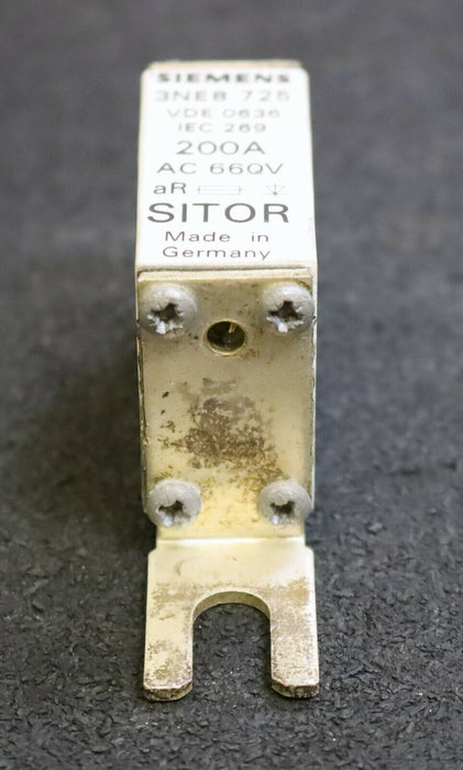 SIEMENS SITOR 3x Sicherungseinsatz fuse-link 3NE8 725 200A 660VAC aR