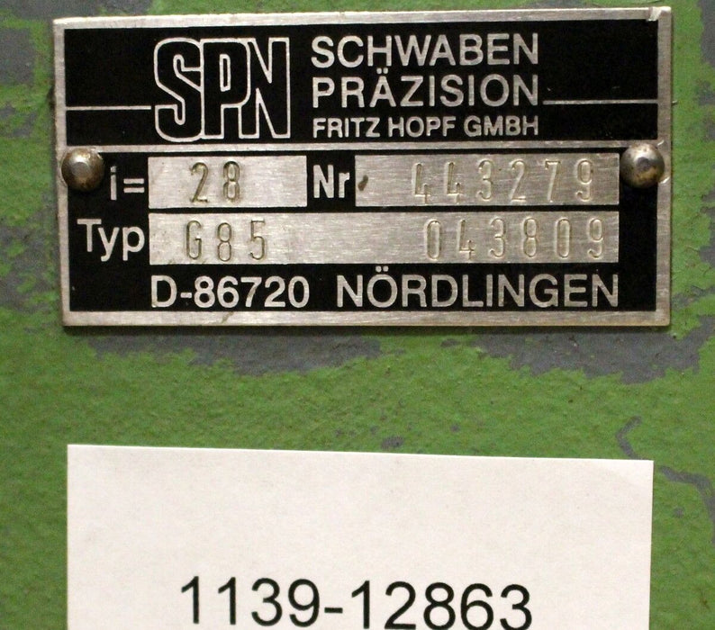 SPN Getriebe G85 - Art.Nr.043809 - 550 cm³ i=28 von MONNIER+ZAHNER MZ544 - 1Stk