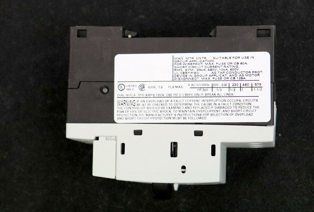 SIEMENS 2 Stück Motorschutzschalter 3RV1011-1AA15 0,11-0,16A 1NO + 1NC