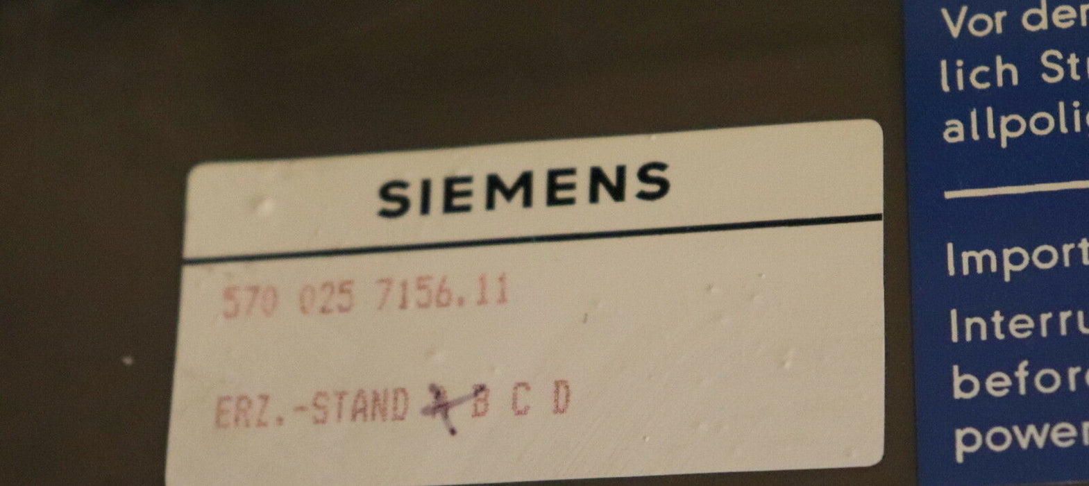 SIEMENS SINUMERIK 3 Baugruppen-Träger 6FC3887-2KA-Z 2-zeilig 570 025 7156.11FA