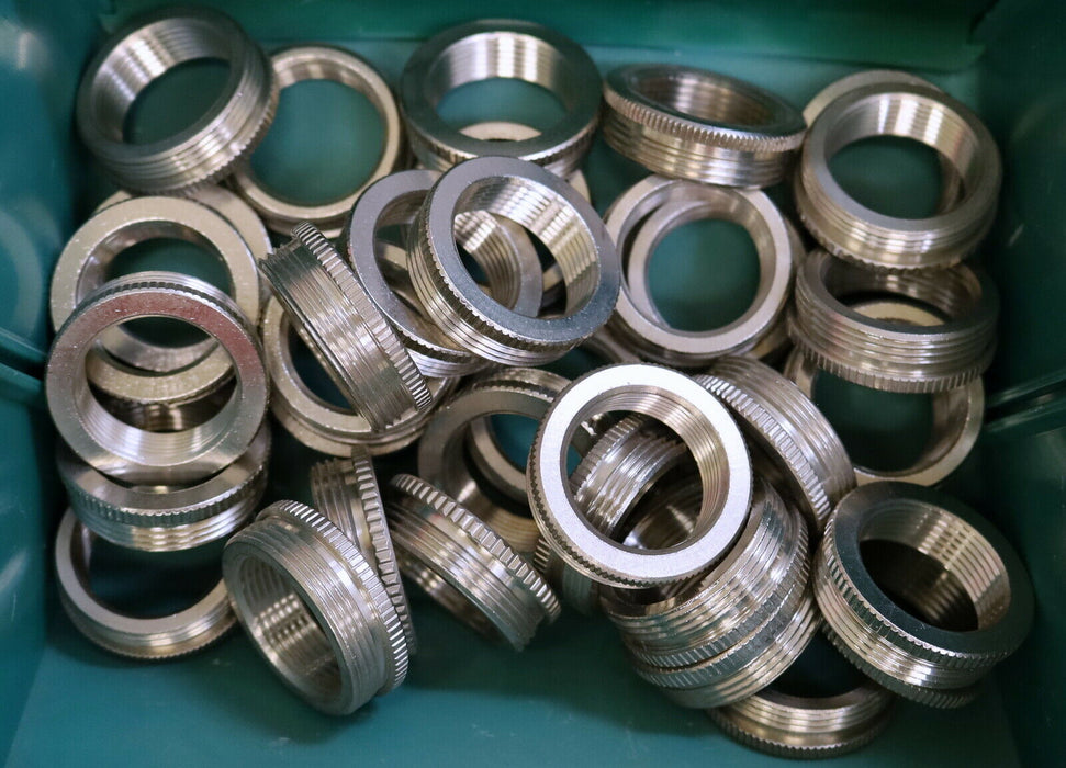 KLEINHUIS 35x Reduzierring Messing vernickelt 44/2921 AußenØ 29mm InnenØ 21mm