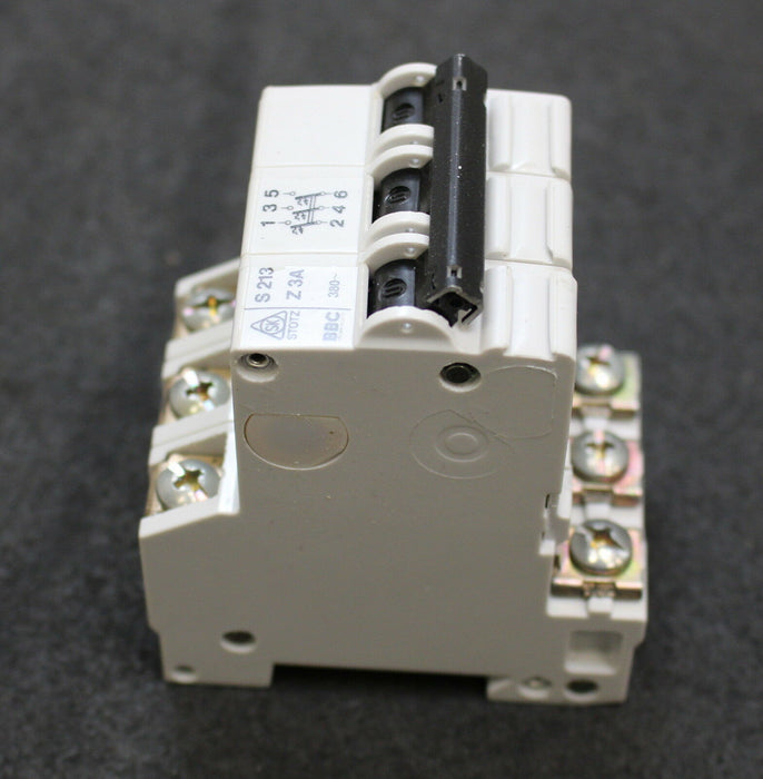 BBC Sicherungsautomat S213 Z 3A 380VAC circuit breaker 3-polig S213UC-Z3