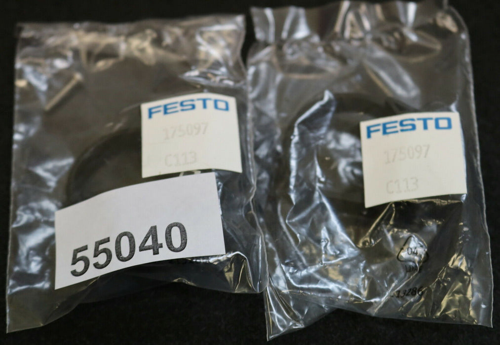 FESTO 2x Befestigungsbausatz 2x Mounting kit Art.Nr. 175097 unbenutzt in OVP