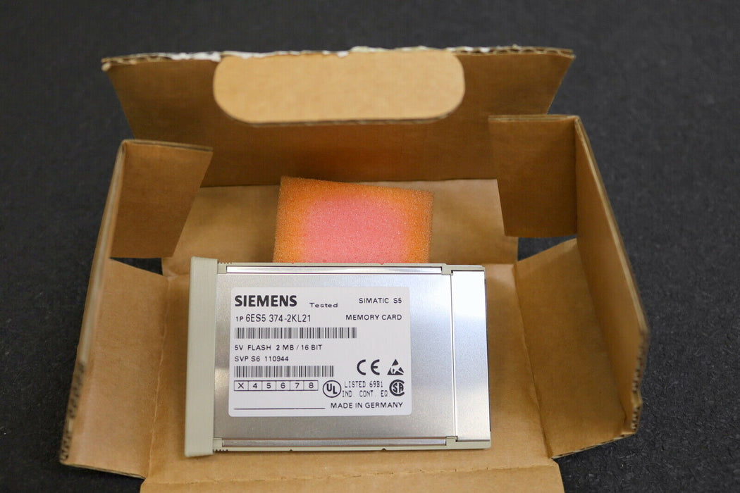 SIEMENS SIMATIC S5 Memory Card FLASH 2 MBYTE/16BIT 6ES5374-2KL21 - unbenutzt