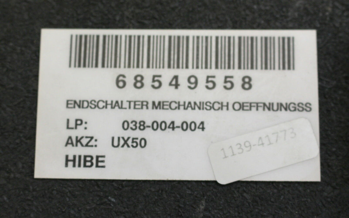 Endschalter für Brandschutzklappe Artikel 83801 für PA-X150 Serie 375 F90S