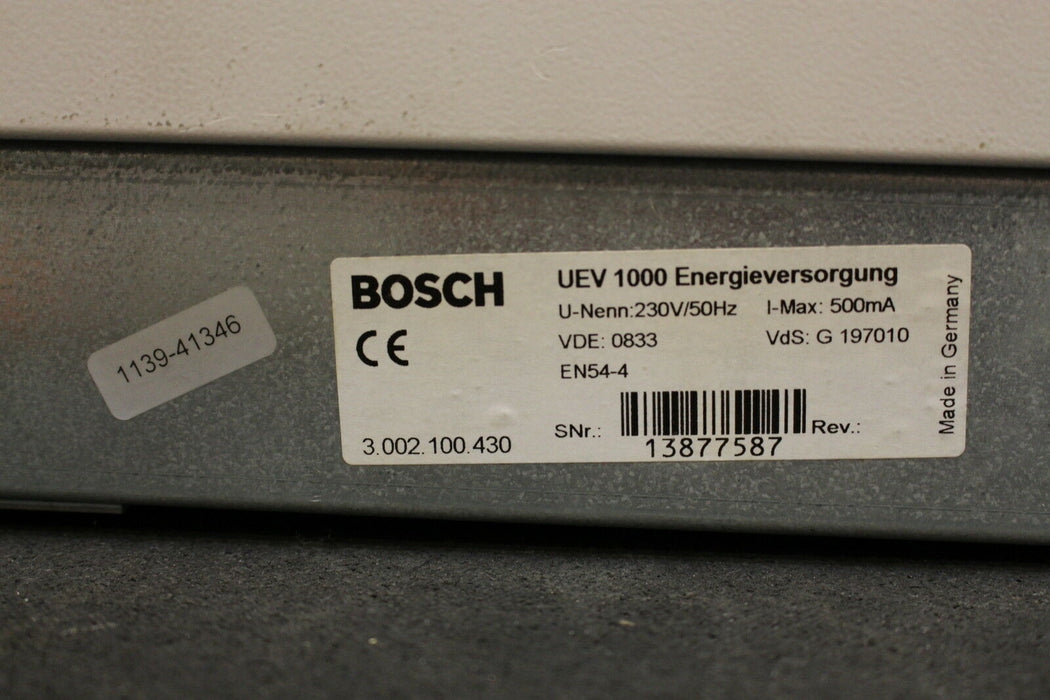 BOSCH Netzgerät UEV 1000 3.902.120.282 12V/5A U-Nenn=230V/50Hz I-Max.=500mA