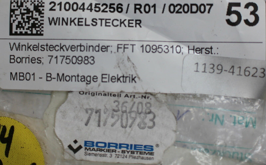 BORRIES Winkelstecker Art.Nr. 71750983 FFT 1095310