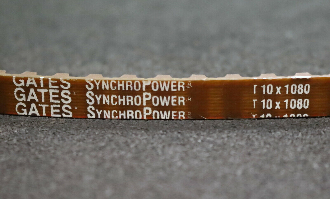 GATES SYNCHROPOWER Zahnriemen Timing belt T10 Länge 1080mm Breite 12mm unbenutzt