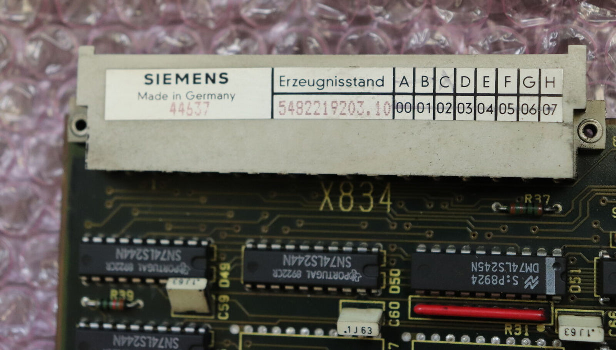 SIEMENS SINUMERIK PLC Koppelung 6FX1122-1AC02 Version C - 5482219203.10