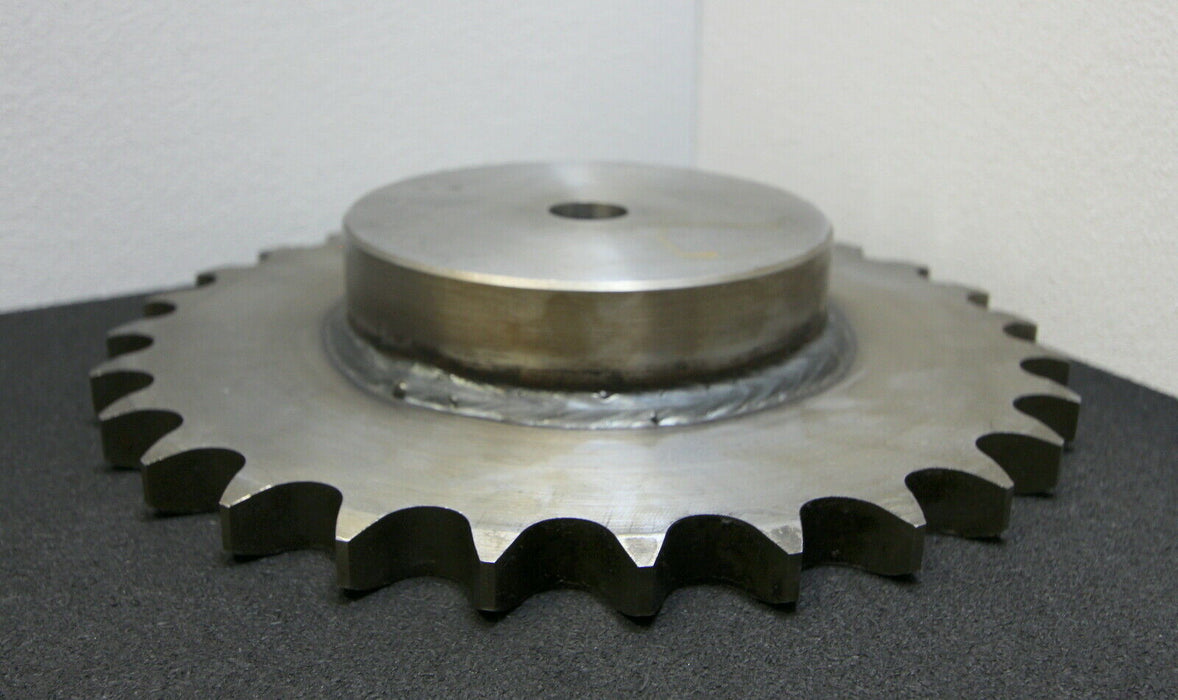 Kettenradscheibe mit einseitiger Nabe KRS Chainwheel Teilung 1 1/4"x3/4" Z= 28