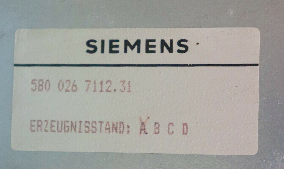 SIEMENS SINUMERIK 3 G 4BSMD 6FC3761-1FA-Z leeres Rack, ohne Einschübe BGR-Träger