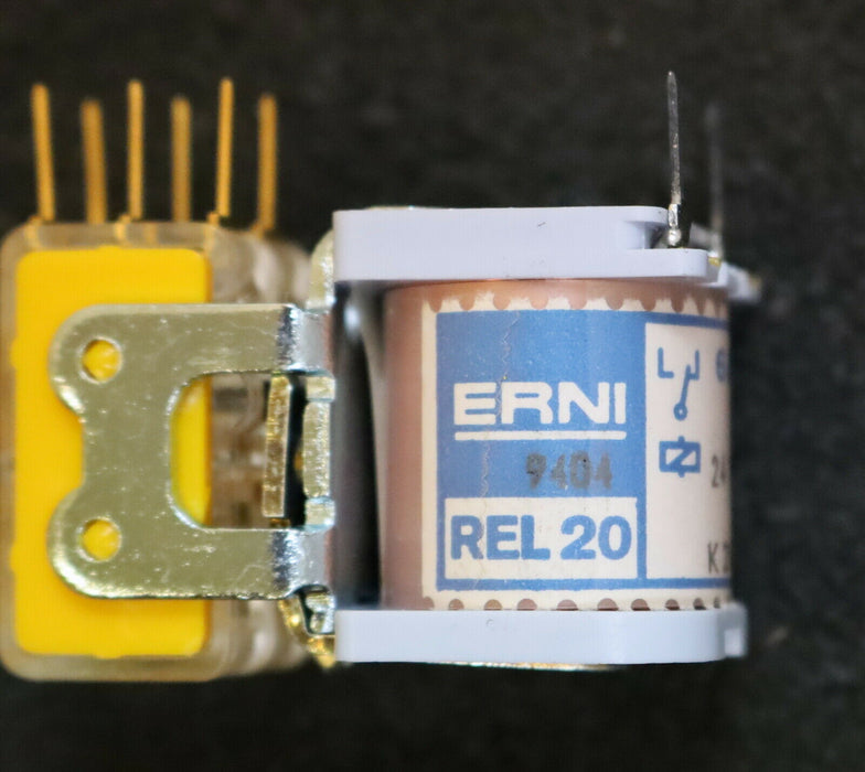 ERNI Schnappschalter-Relais REL20-K-2W 24VDC 1,3 P 6A Gewicht 50g unbenutzt