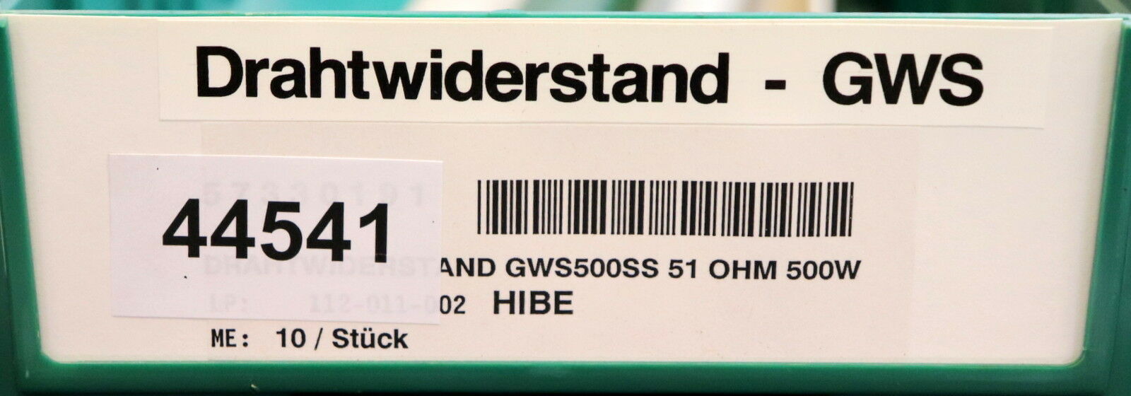 CRL RIG-Widerstand glasierter Drahtwiderstand 5E 51 Ohm GWS 500 Länge 330mm