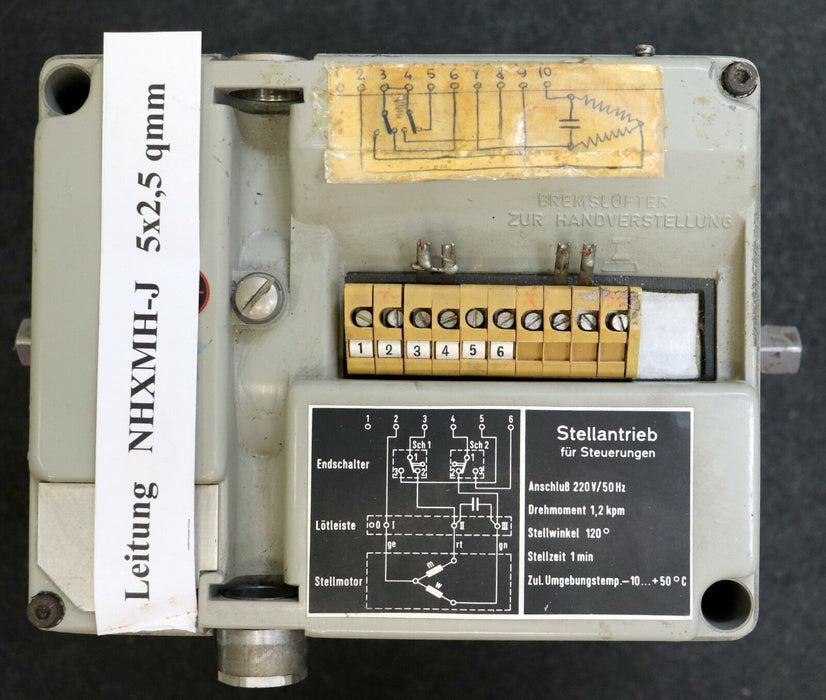 SIEMENS Schwenkantrieb C70106-A615-A8 Stellwinkel 120° Nennspannung 220V 50Hz