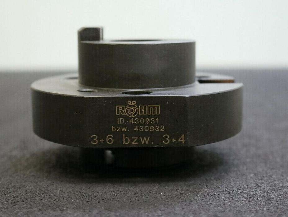 RÖHM Aufnahme ID 1007113 AußenØ 118mm AdapterØ 66mm Gesamthöhe 76mm unbenutzt