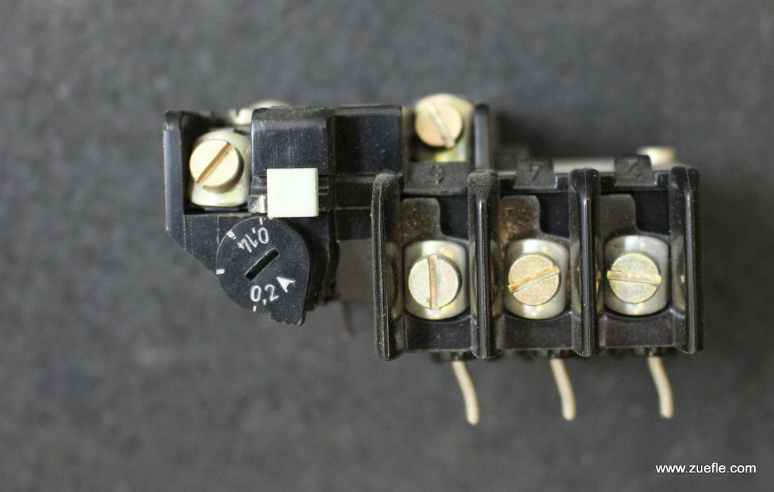 SIEMENS Überlastrelais overload relay 3UA4101-0B 0,14-0,2A für 3TA21