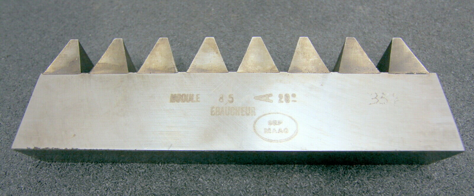 Hobelkamm rack cutter f. MAAG-Wälzhobelmaschinen m= 8,5 Angle 20° 215x20mm 8 Z.