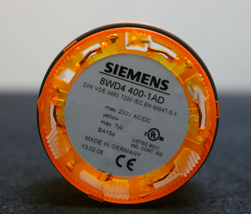 SIEMENS Dauerlichtelement YELLOW 8WD4400-1AD 230VAC/DC unbenutzt