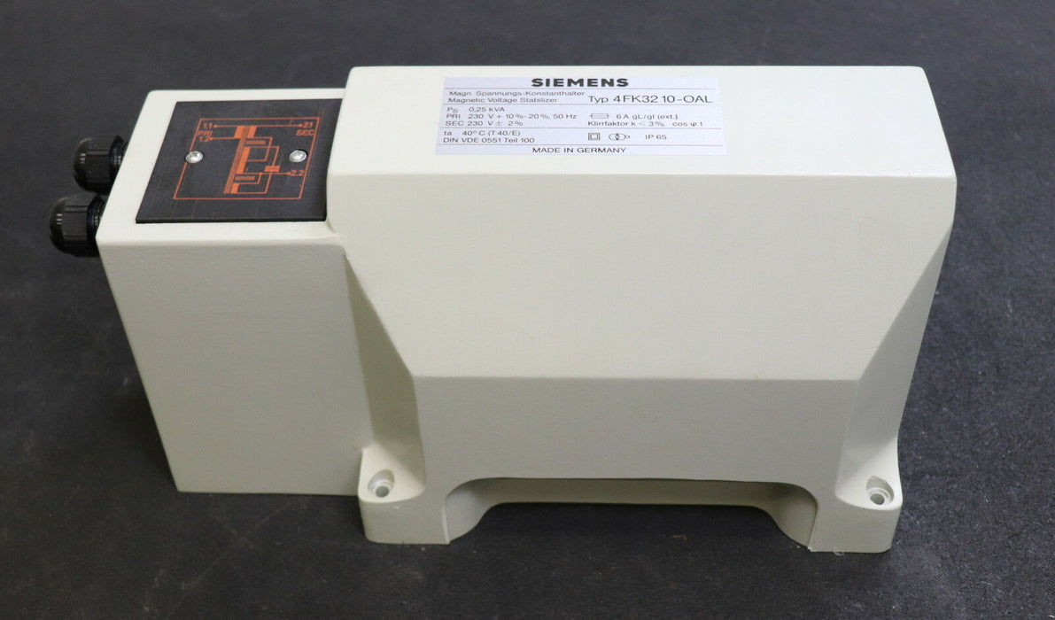 SIEMENS Spannungs-Konstanthalter 4FK3210-0AL 0,25kVA 230/230V EMKV 40071006