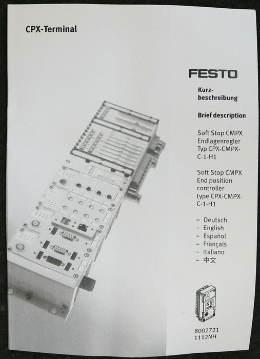 FESTO Endlagenregler End position controller CPX-CMPX-C-1-H1 Art.Nr. 548931